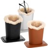 ZOOFOX 3 Pack Eyeglass Holder, PU Leather Glasses Display Stand