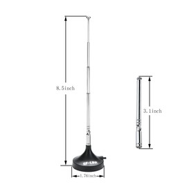Magnetic FM Car Antenna AM FM Telescoping Antenna Car Radio Truck with Magnetic Base