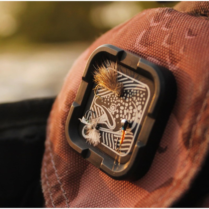 Mag Grab® Mini - Magnetic Fly Patch (Brown Town, Orange)