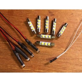 Sansui WARM WHITE LED LAMP KIT -  Sansui 5000X = FUSE STYLE BULBS!! - DIAL METER LIGHTS