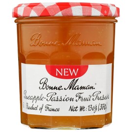 Bonne Maman Summer Variety Pack (Pineapple-Passion Fruit Preserves, Mango-Peach Preserves, Lemon Curd), Pack of 3