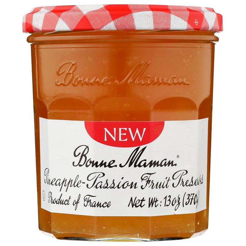 Bonne Maman Summer Variety Pack (Pineapple-Passion Fruit Preserves, Mango-Peach Preserves,
