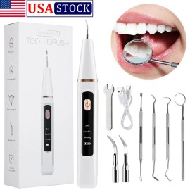 Hailicare Electric Ultrasonic Tooth Stains Dental Scaler Tartar Calculus Plaque Remover