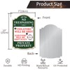 FKNSGR No Trespassing Violators Will Be Shot Sign 2 Pack,