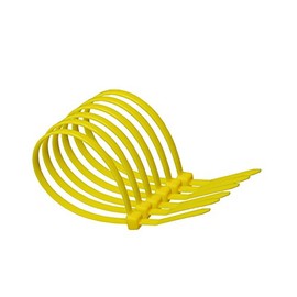 100mm x 2.5mm Yellow Nylon Cable Ties (Pack of 20)