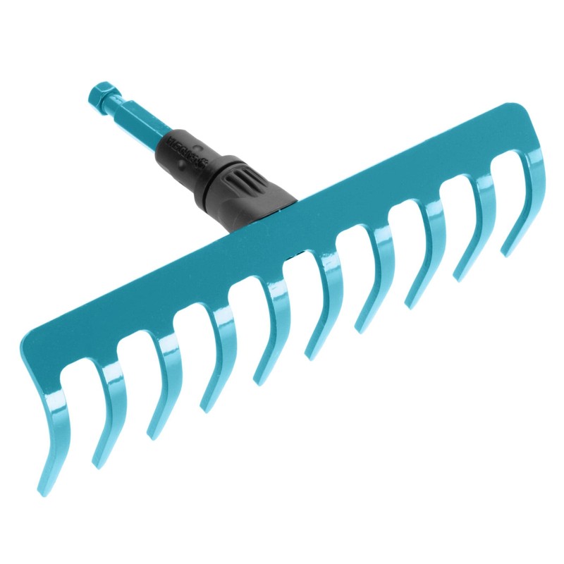 Gardena Rake 10 Claws Combination System, 9.8 inches (25 cm),