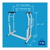 Carex Toilet Safety Rails for Seniors, Adjustable Toilet Safety Frame