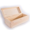 Oblong Rectangular Wooden Box with Lid | 23 x 10