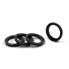 Wheel Accessories Parts Set of 4 Hub Centric Ring 73mm OD to 56.1mm Hub ID, Black Polycarbonate (Wheel Hub Ring, 4 Pack, 73 mm OD to 56.10 mm ID Wheel Centerbore, Polycarbonate)