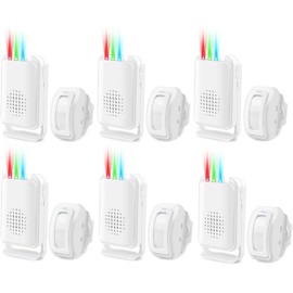 Wireless Motion Sensor Door Chime, Greencycle Doorway Motion Sensor Alarm, Door Chime for Business When Entering, Wireless Door Chime,Motion Sensor Alarm Indoor,918FT Long Distance,6PK