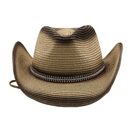 Men's Straw Hat Panama Hat Cowboy Hat Summer Hat Anti UV Panama Hat Sun Straw Hat with Wide Brim Beach Hat Female Summer Hat Sun UV Protection Cap UPF 50+, d