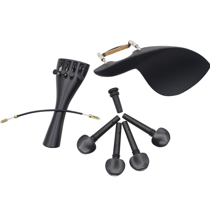 4/4 Violin Chin Rest Chinrest with Tuning Peg Tailpiece Fine