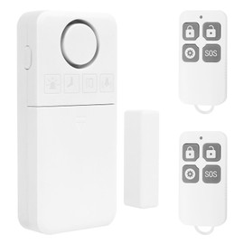 Cuteefun Door Alarm, 2 Remote Controls, 130 dB Loud Door Sensor, Window Alarm with 5 Modes Alarm, Low Power Consumption, Window Alarm Burglary Protection, Door Alarm System for Home, Garage, Apartment