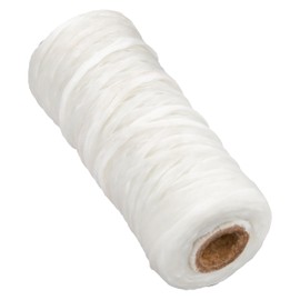 The Beadsmith Artificial Sinew Cord – Waxed Polyester Craft String, White Color, 5-Ply, 1-Ounce Spool, 33 yds / 98 ft