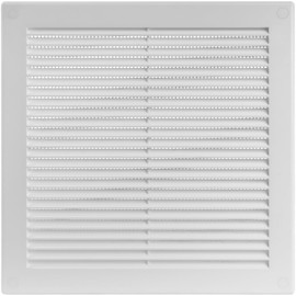 Vent Systems 8" x 8" Inch (Opening Dimensions) Plastic White Soffit Vent Cover - Flat Square Air Vent Grille - Air Vent Deflector - HVAC 10" x 10" Inch (Overall Dimensions)