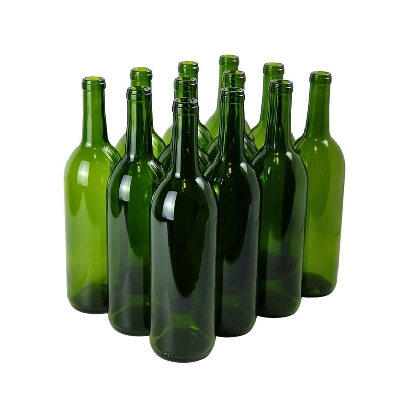FastRack - 750ml Green Wine Bottles (Pack of 12) |