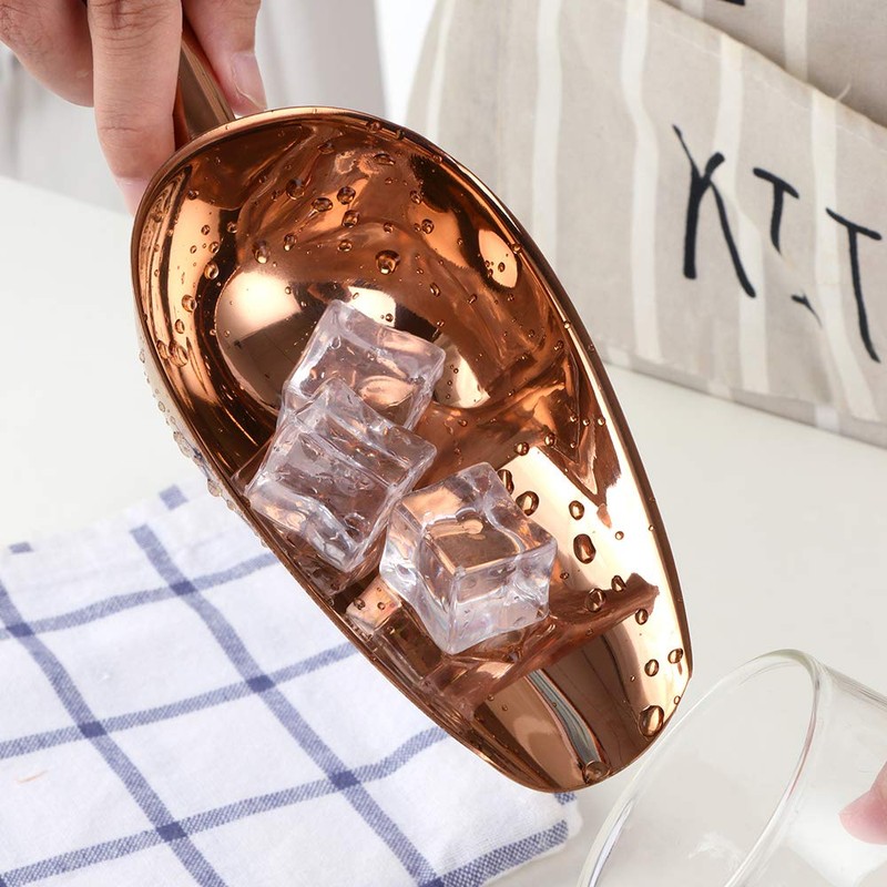 Bisda 氷スコップ アイススコップ アイストング 2本セット ステンレス鋼製 おしゃれ 衛生 丈夫なスコップ 4色選択可能