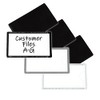C-Line Slap-Stick Magnetic Label Holders, Side Load, 4.25 X 2.5,