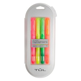 TUL® Highlighters, Chisel Tip, Assorted Barrel Colors, Assorted Ink Colors, Pack Of 4 Highlighters