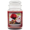 Village Candle Apples & Cinnamon Large Apothecary Jar, Scented Candle,