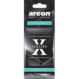 Car Fragrance Freshener AREON X Version Car Fragrance Tree Air Freshener (Pack x 10, X Version Summer Dream)
