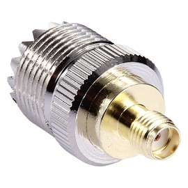 SMA to UHF Adapter, tunghey 2Pack Ham Radio Adapter SMA Female to UHF SO239 Female Adapter RF Connectors for CB Radio,Ham Radio Antenna,Walkie Talkie,Amateur Radio