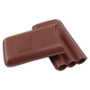 Leather Cigar Case Portable 3 Finger Cigar Humidor Carrying Case