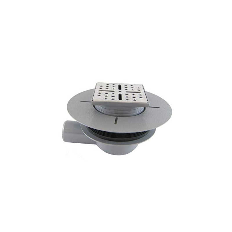Stainless Steel Chrome Horizontal Tiled Shower Tray Waste - Rainy