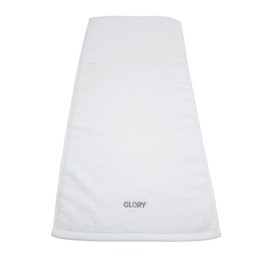 Glory - Toalla de gimnasio 100% algodón orgánico, suave y absorbente para gimnasio, yoga, spa, dimensiones (29.52 x 13.8 pulgadas), 570 g/m² (blanco)