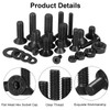 FandWay Pack of 720 M3 M4 M5 M6 Countersunk Bolts,