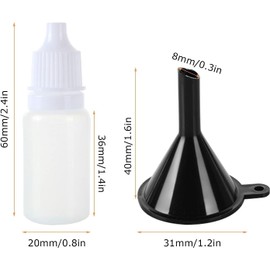 FWEEK Pack of 200 Liquid Bottles 10 ml, Plastic Dropper Bottle, Empty Squeezable Dropper Bottles with Dropper Drip Lid, Flexible Liquid Bottles for Cosmetics, Essential Oils, Reagents