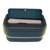 Double Layer Bento Box 316 Stainless Steel Compartment Portable Lunch