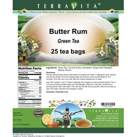 Butter Rum Green Tea (25 tea bags, ZIN: 534095)
