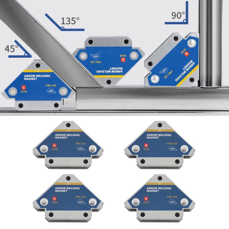 4PCS Magnetic Welding Positioner Ferrite 28lb 90 Degree Multi Angle