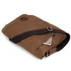 LOSMILE Mens Canvas Messenger Shoulder Bag. (Brown)