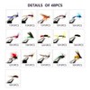Fly Fishing Flies Kit, Fly Fishing Lures with Fly Fishing