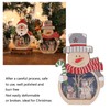Luminous Christmas Ornament LED Light Emitting Wooden Christmas Decorations Ornaments