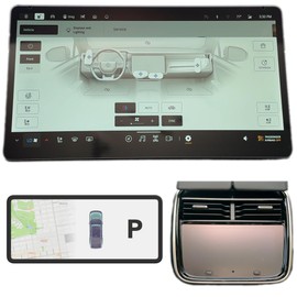 EV Supply Co. 3-Pack Screen Protectors for Rivian R1T & R1S (2022–2025 Gen1/Gen2) – Matte Anti-Glare & Anti-Fingerprint, 9H Hardness Touchscreen Covers for Main, Dash & Rear Displays (Clear)