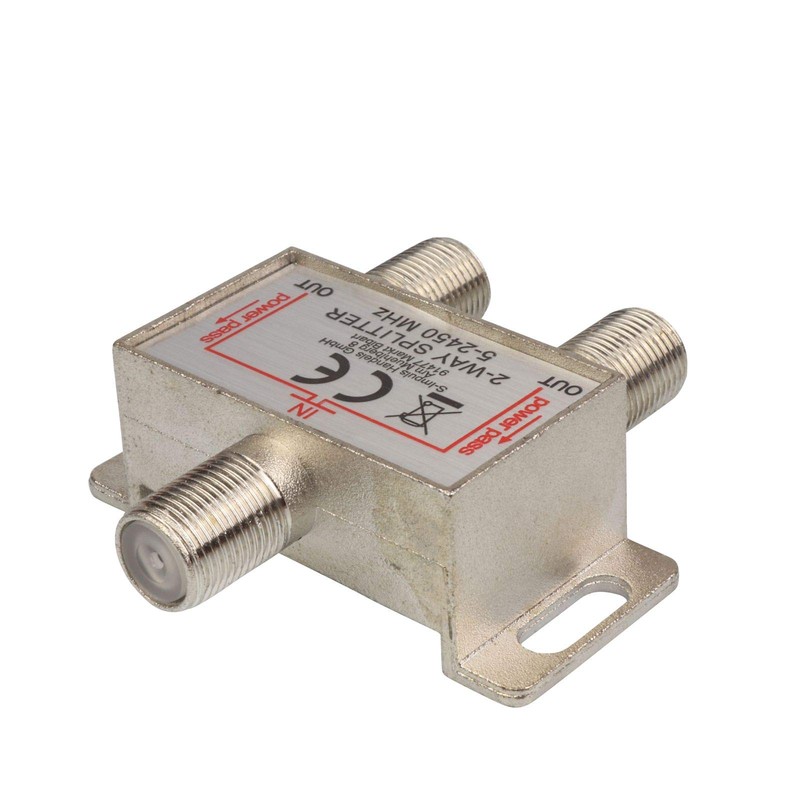2-Way SAT & BK Splitter F Series - 5-2400 MHz