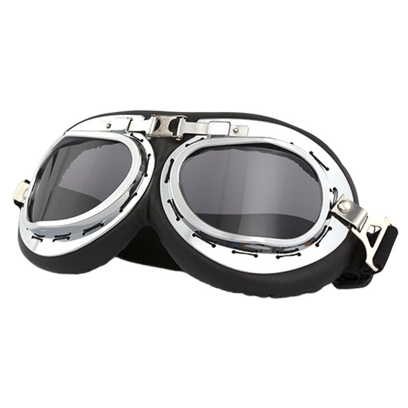 Motorcycle Goggles for Men - Windproof Pilot Goggles for Motorcycle