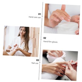 FRCOLOR 1pair Moisturizing Gel Gloves for Exfoliation and Hand Care Thickened Heat Preservation Mittens for Portable and Easy to Clean for Softening and Skin