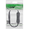 InLine DC Cable with Switch, DC Male/Female 4.0 x 1.70
