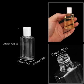 KUKLIPJIM 150 Pack 1 oz Plastic Travel Bottles with Flip Cap, Clear Empty Bottles for Lotion and Cream, Travel-Friendly Flip Top Bottle, BPA-Free for Liquids and Personal Care