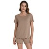 WiWi Pajamas for Women Short Sleeve Top and Long Pants
