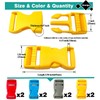 honigo 8 Pack Quick Side Release Buckle Flat 1 Inch