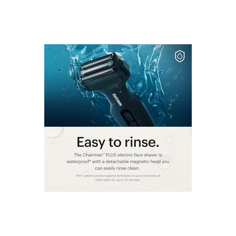 MANSCAPED® The Chairman™ Plus Men’s Foil Shaver - Two Interchangeable