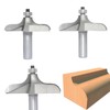 Akylin 3Pcs Ogee Table Edge Router Bit Set,1/2 Inch Shank,Cutting
