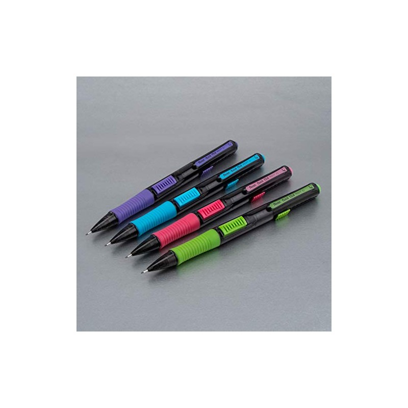 Pentel Quick Click Pop - Portaminas, Surtido con gomas de