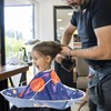 JANYUN Hair Cutting Cape, Cartoon Prints Adjustable Haircut Cape Umbrella