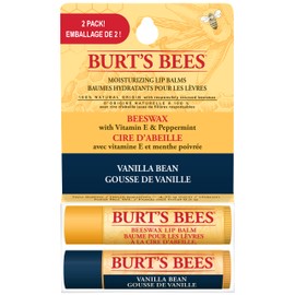 Burt’s Bees® Beeswax & Vanilla Bean Lip Balm 2 pack, 8.5 g
